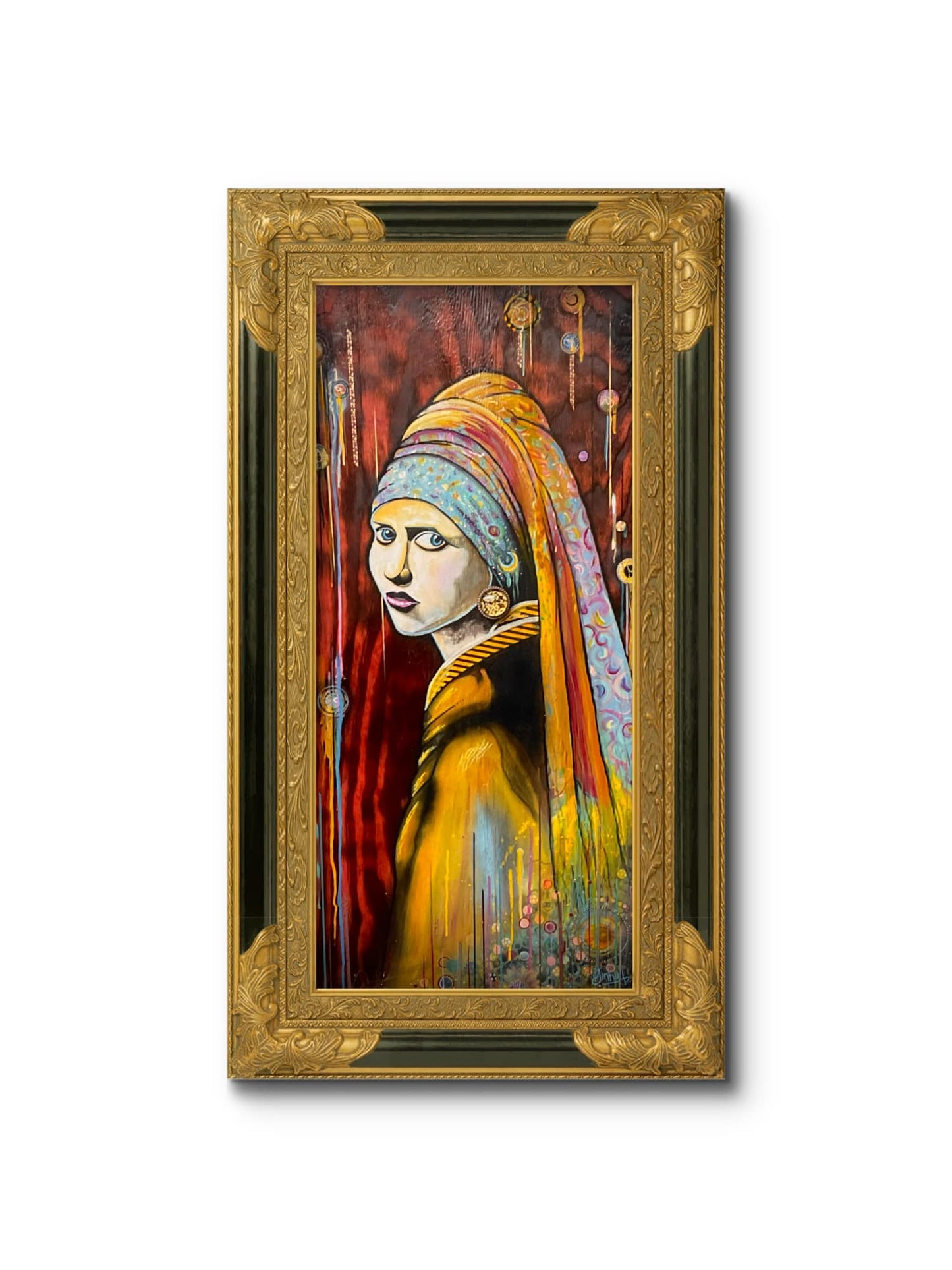 Painting - Girl With The Paisley Earring