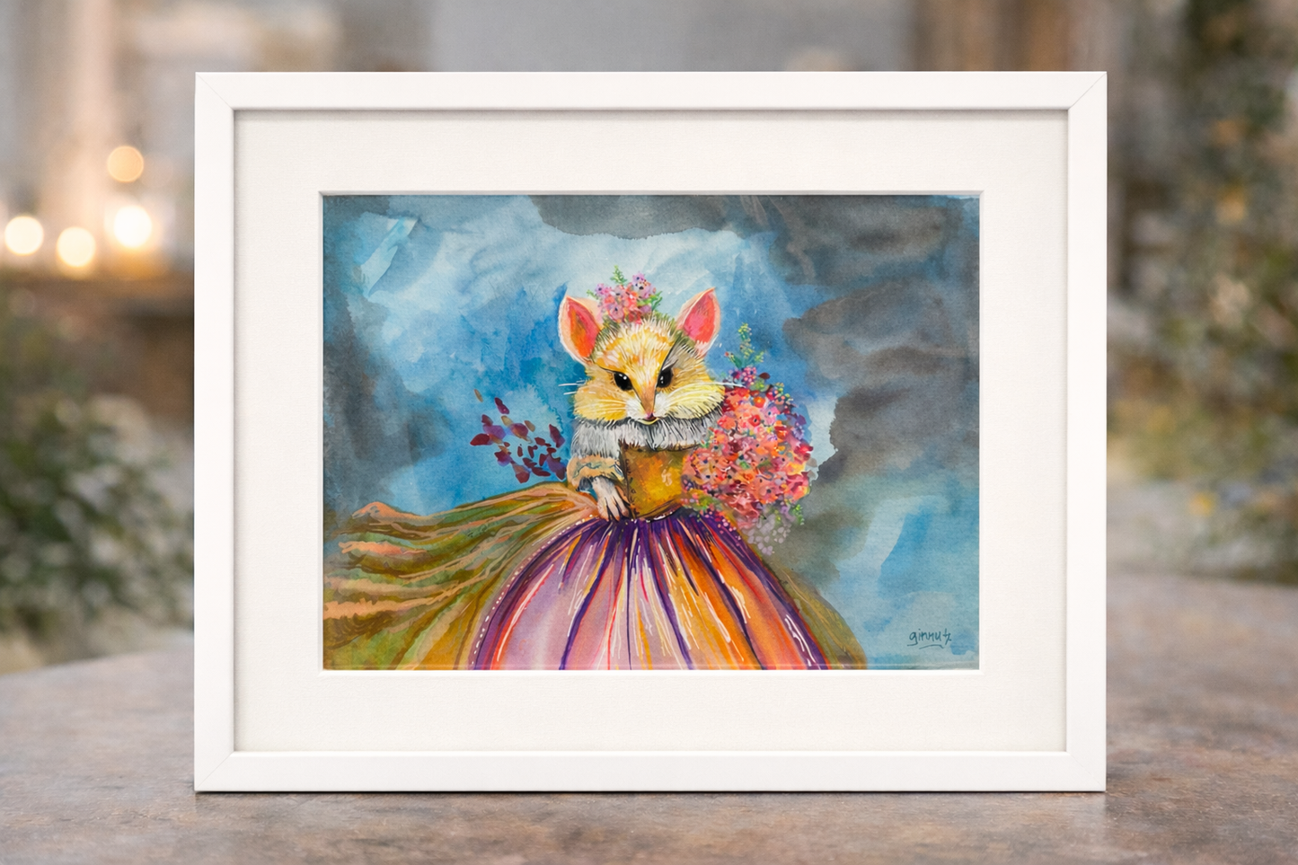 Her Majesty of the Meadow – Whimsical Mouse Original Painting