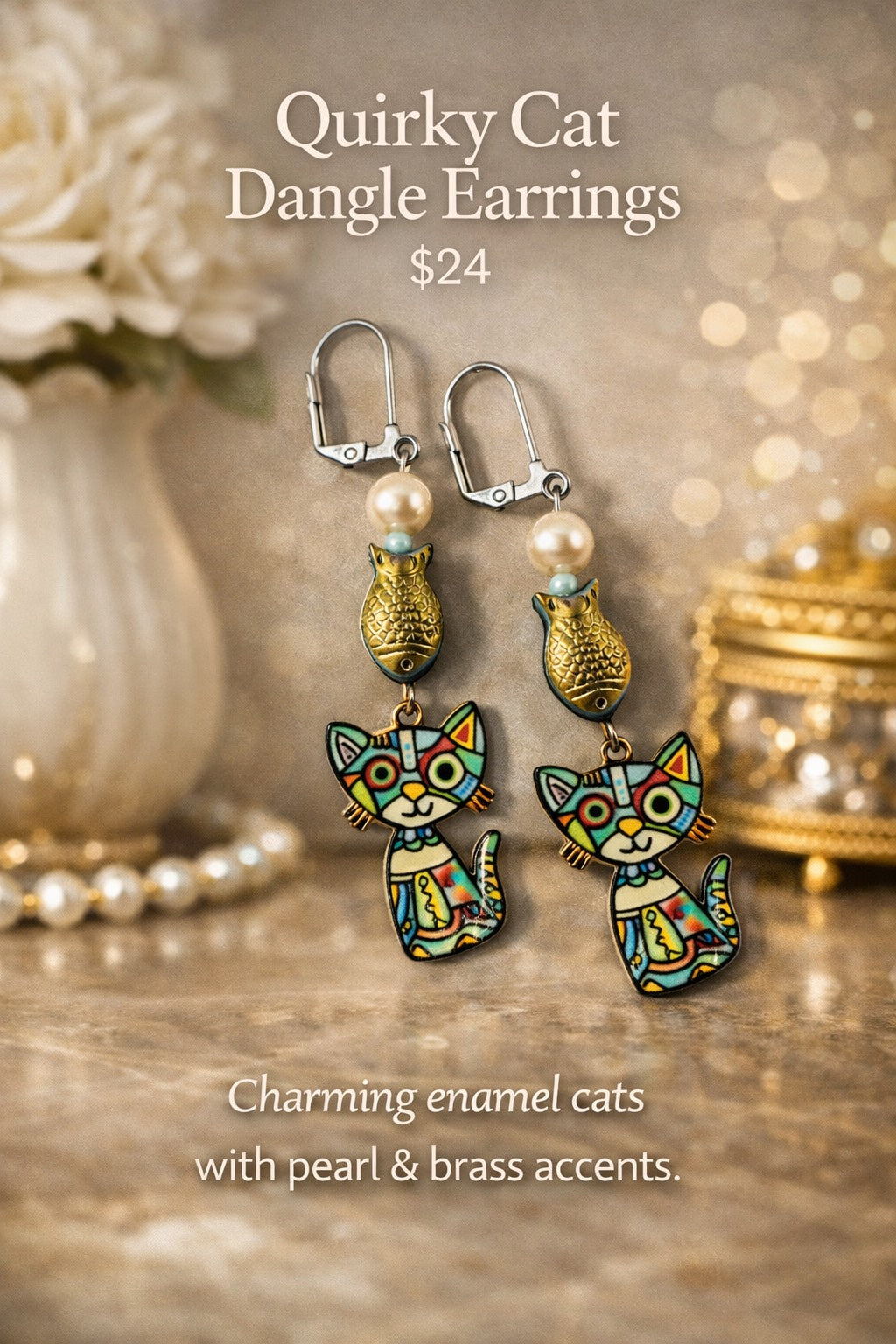 Earrings - The Quirky Cats