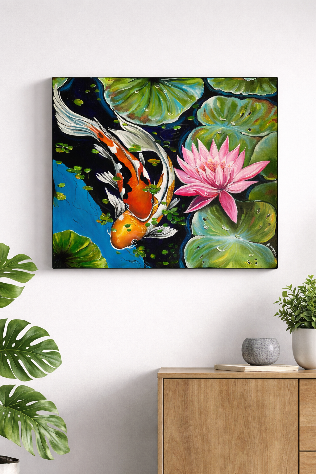 My Koi – Original Acrylic Painting on Gallery Wrapped Canvas