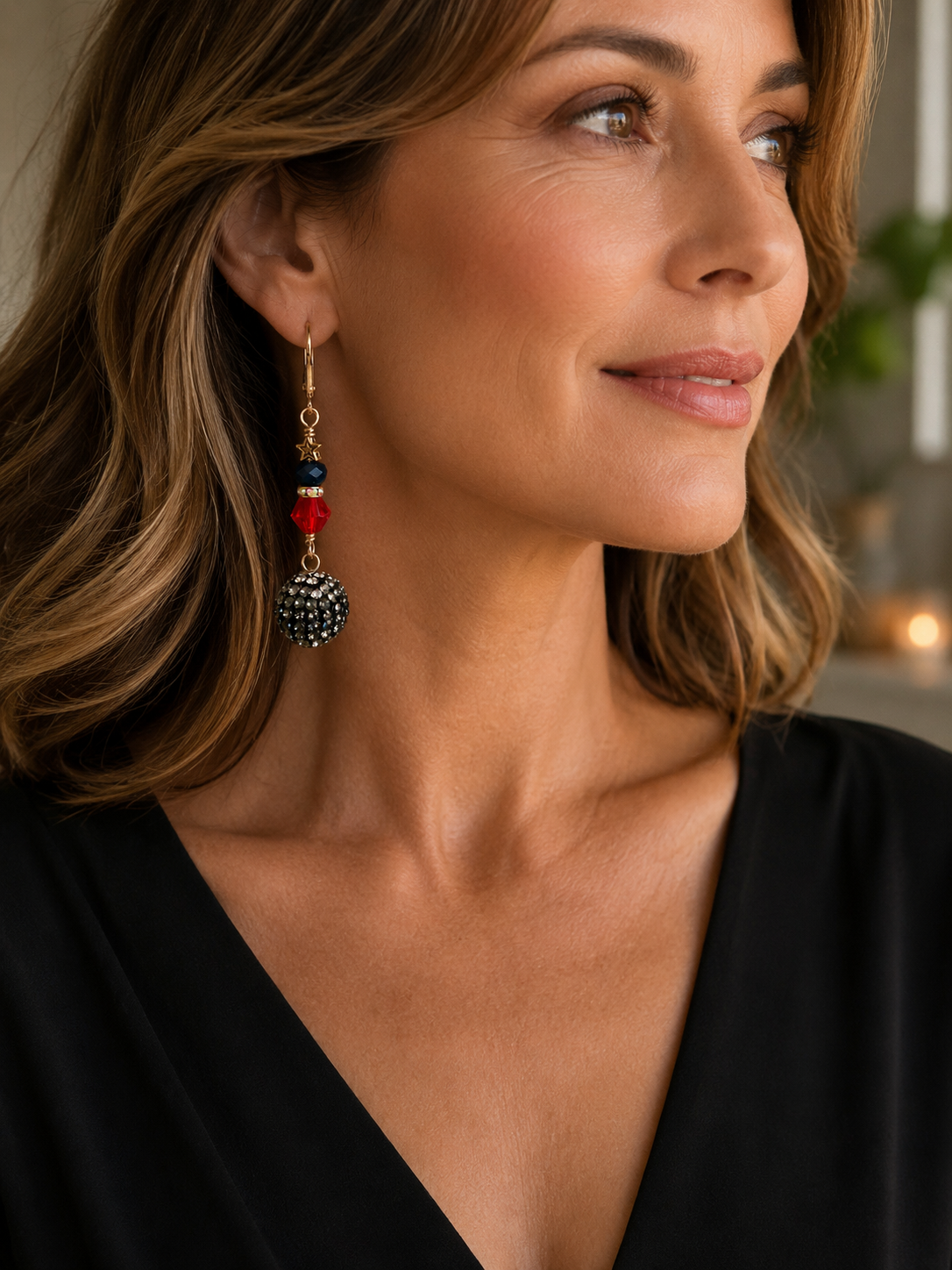 Stars & Stripes Sparkle Earrings