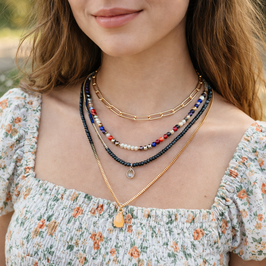 Golden Hour Layered Luxe Necklace