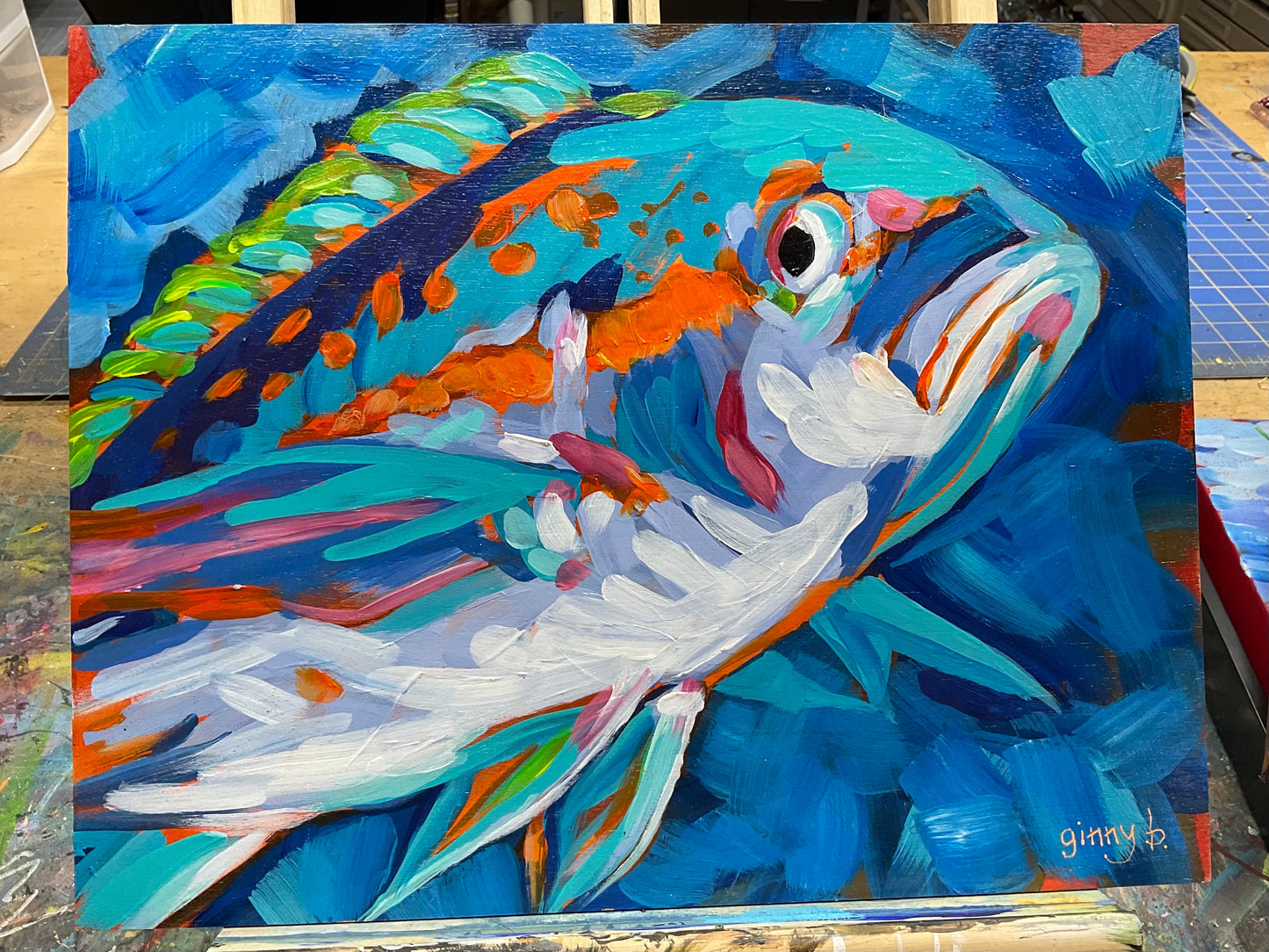 Painting - Rebel of the Reef - fish painting