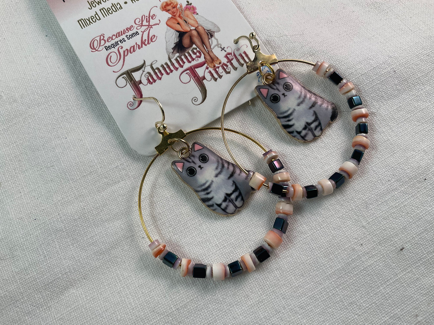 Curious Cat Earrings - Choose YOUR Style!