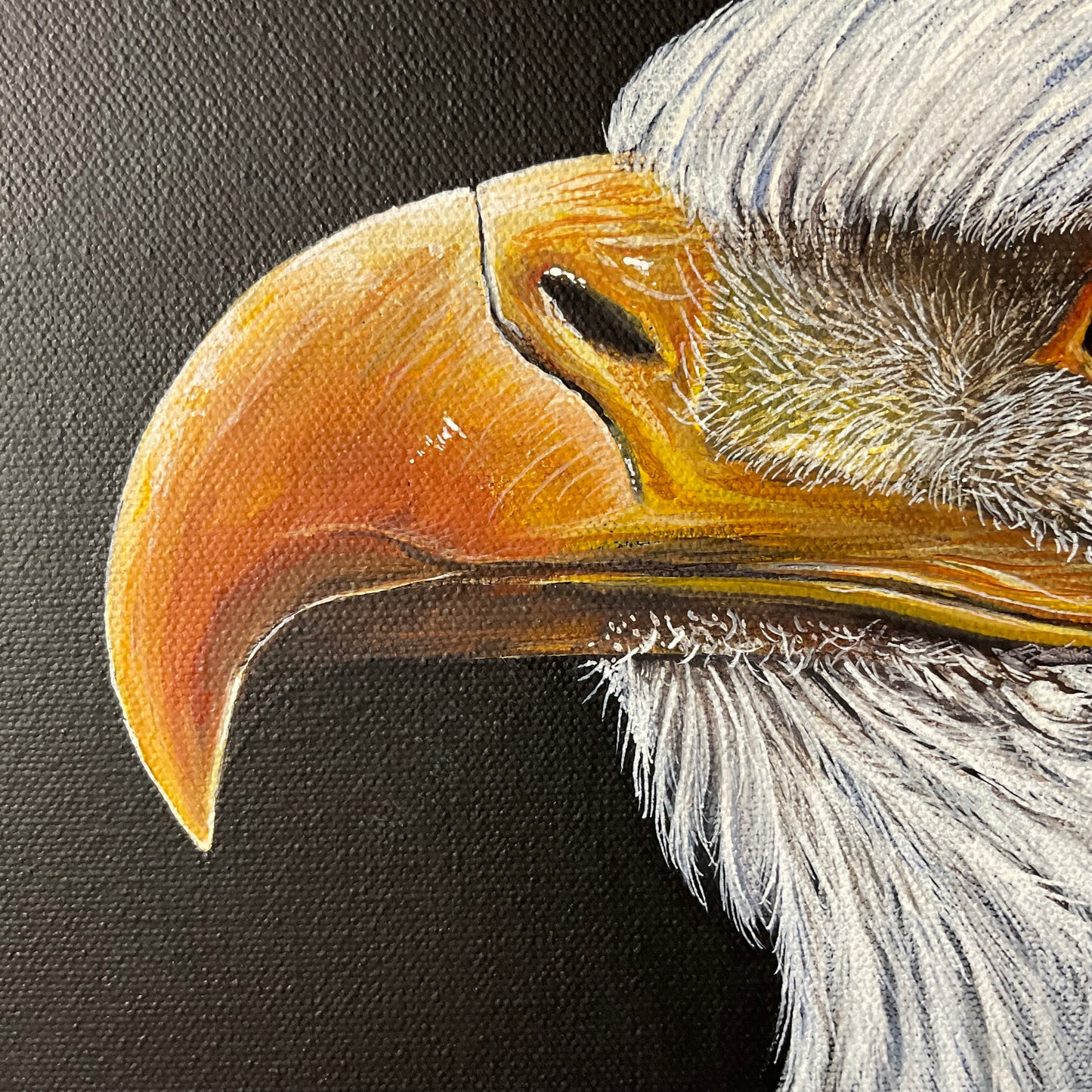 ’Merica – Bald Eagle Acrylic Painting | 11x14 Original Patriotic Art