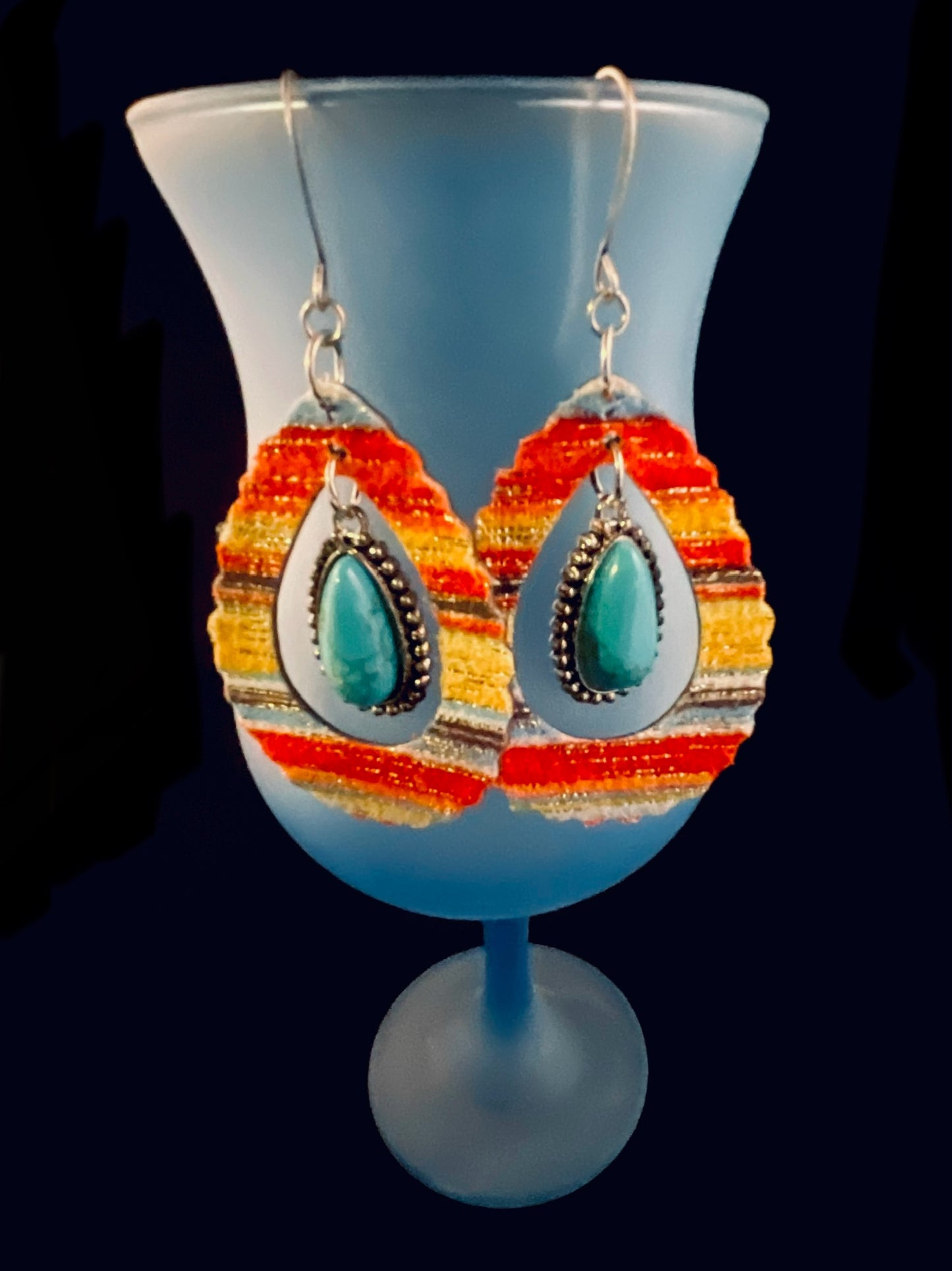 Earring - Multi colored Southwestern Flare