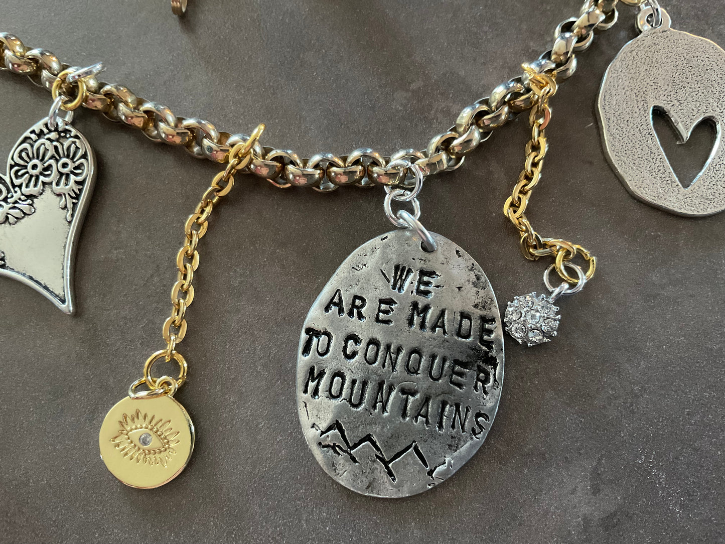 Necklace - We Are Made To Conquer Mountains