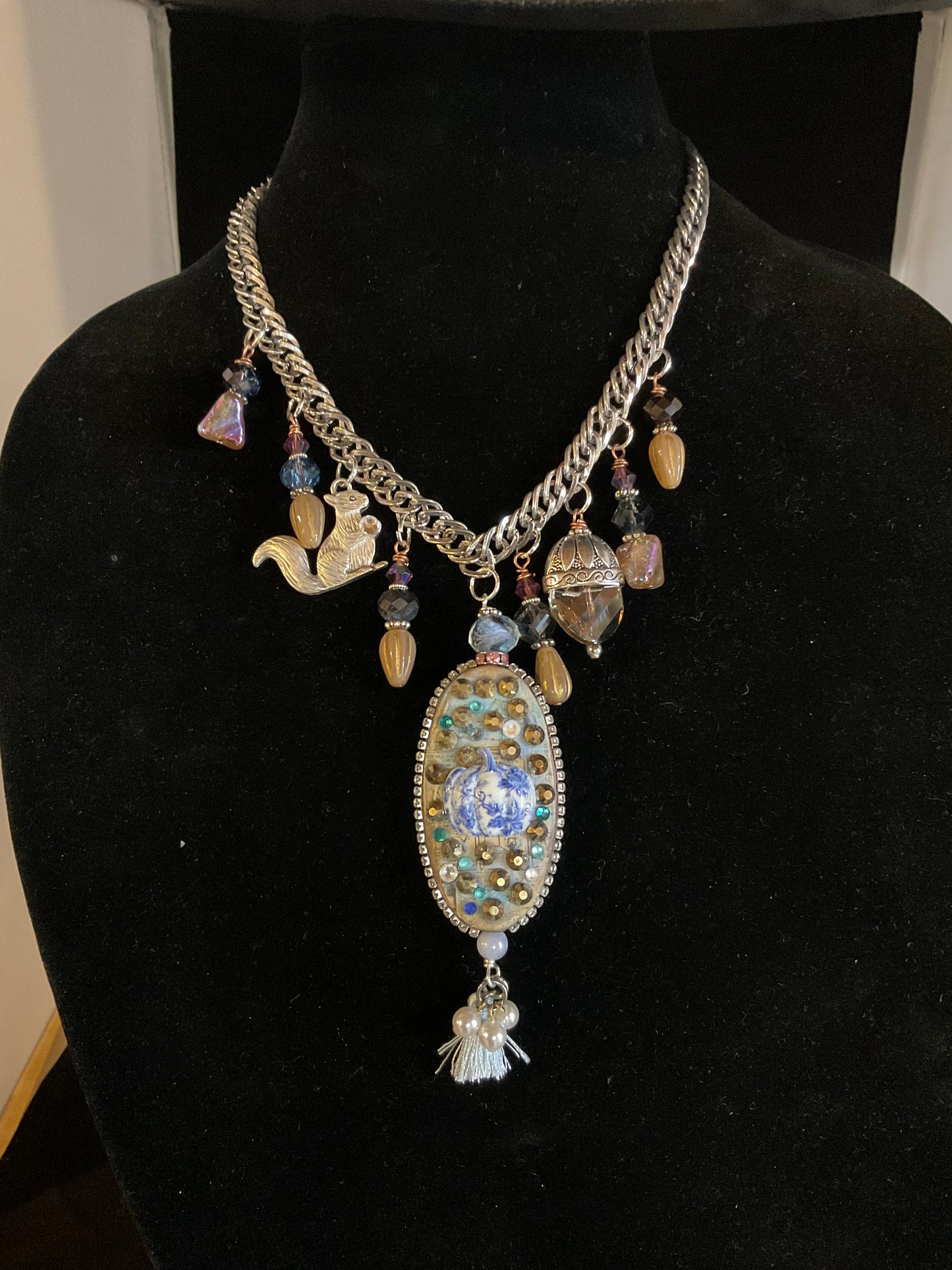 Necklace - Even A Squirrel Finds A Nut