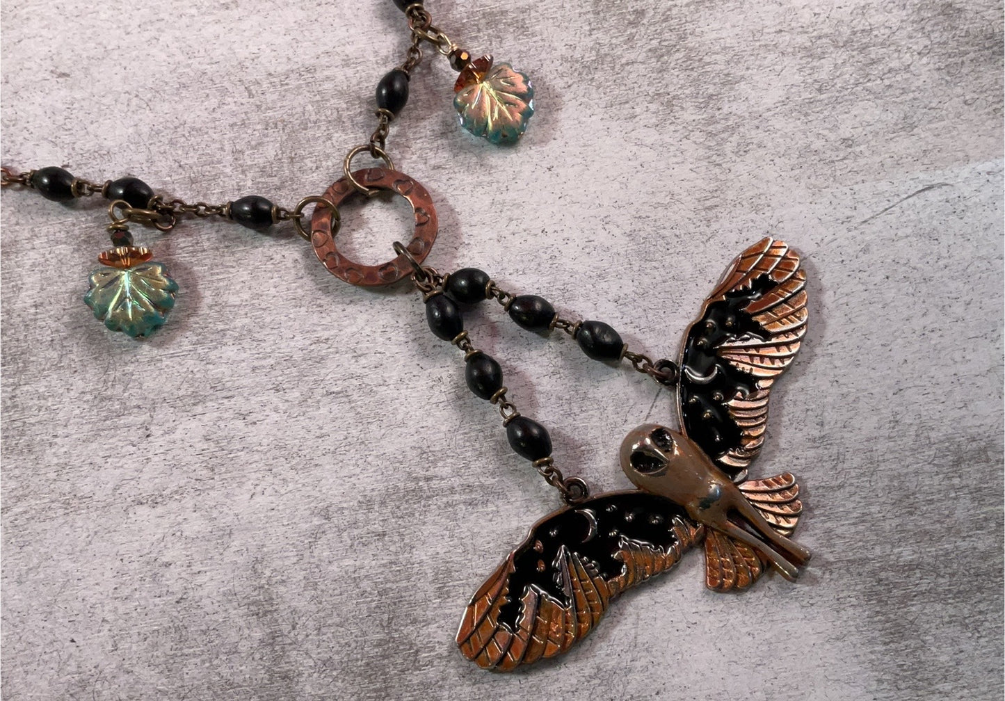 Nocturne Owl Talisman Necklace