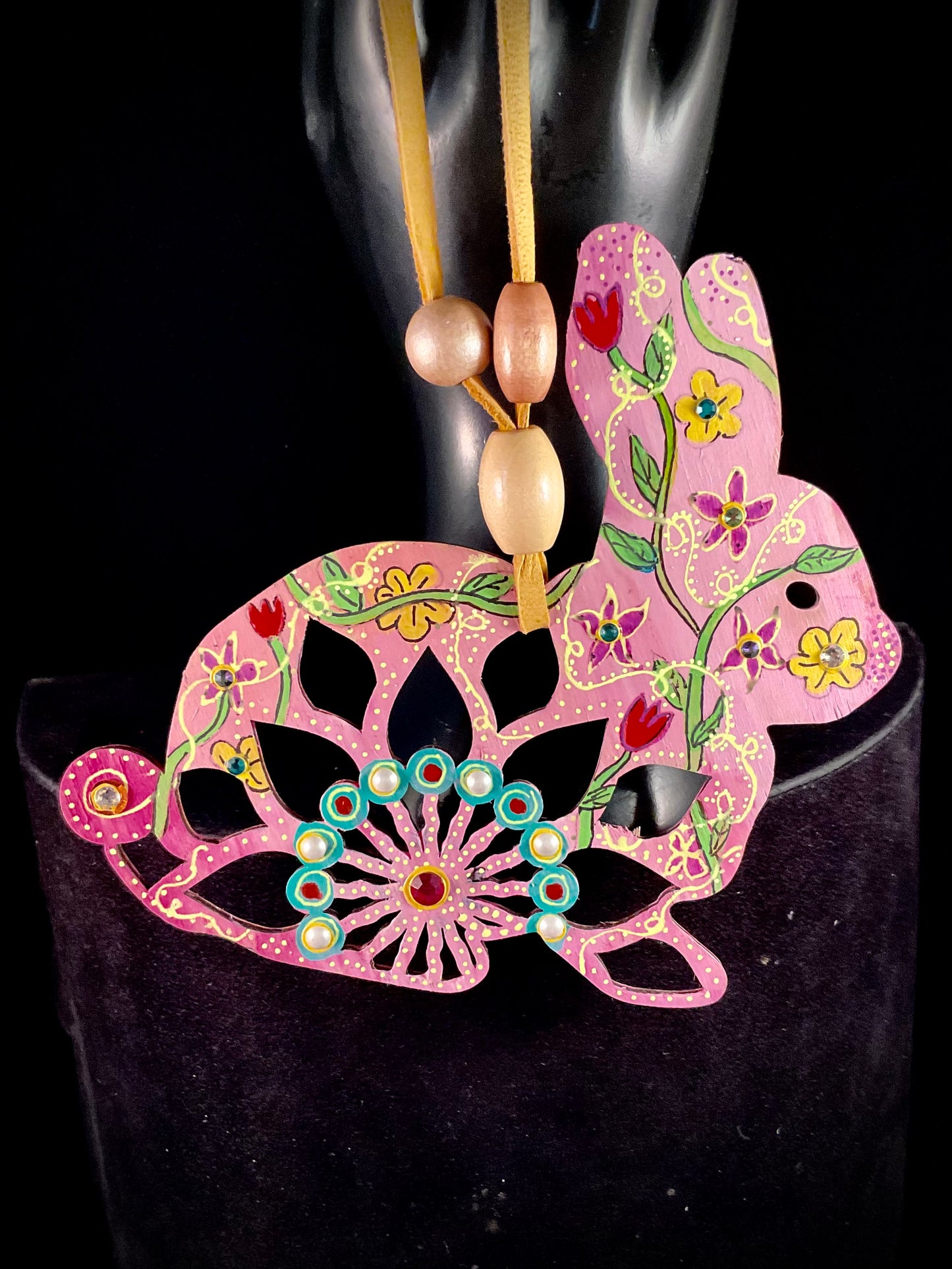 Pink Rabbit Ornament - Gift