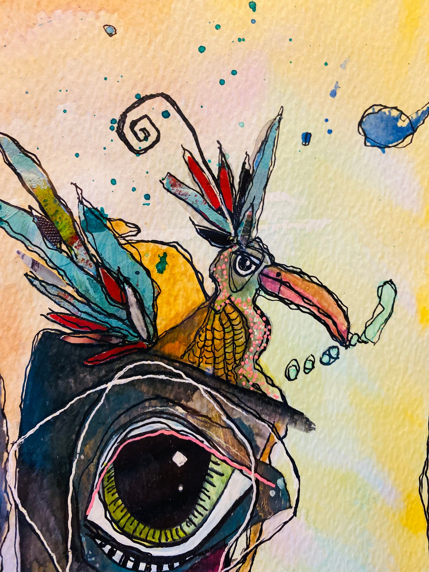 Painting - Birdbrain