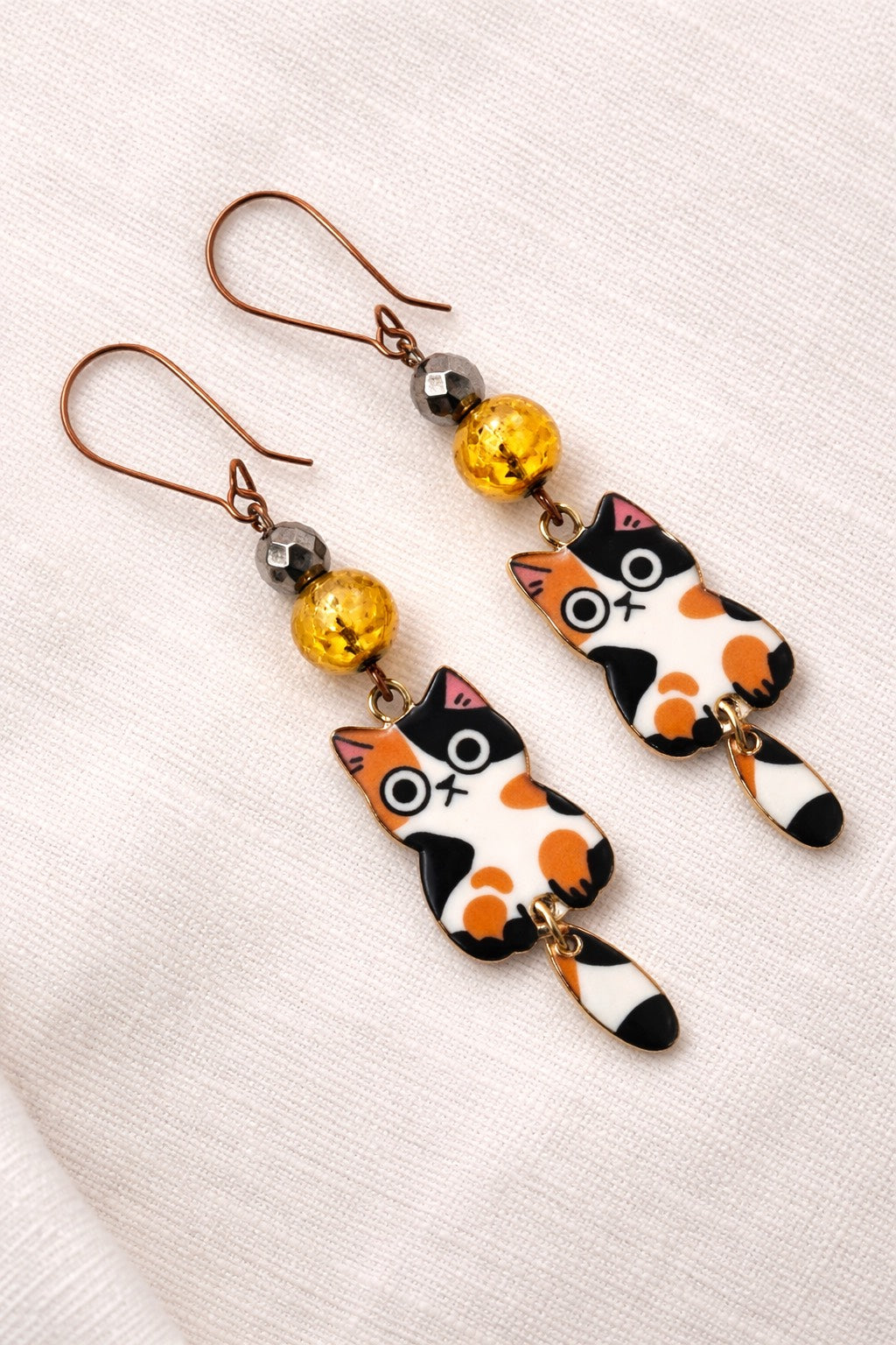 Cat Dangle Earrings - Choose Your Kitty