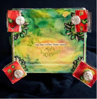 Wild Things Are Jewelry Chest – Hand-Painted Whimsical Art Box on Wheels