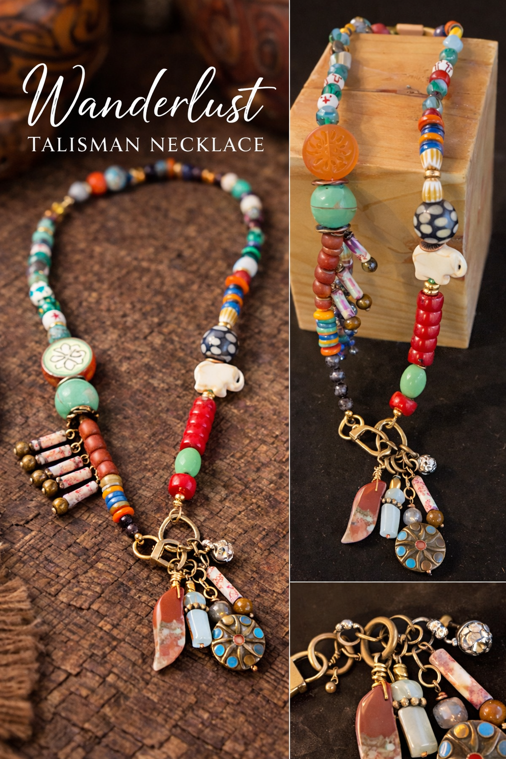 Wanderlust Talisman Charm Necklace