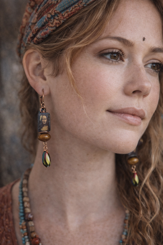 Mona Lisa Muse Crystal Drop Earrings