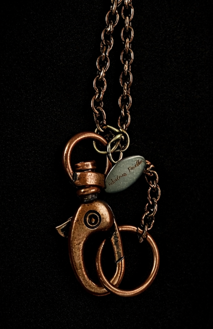 Be Happy, Little Otter – Turquoise & Crystal Boho Fringe Necklace