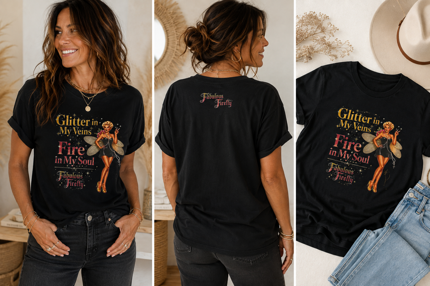 Glitter in My Veins – Hand-Embellished Swarovski Crystal Tee
