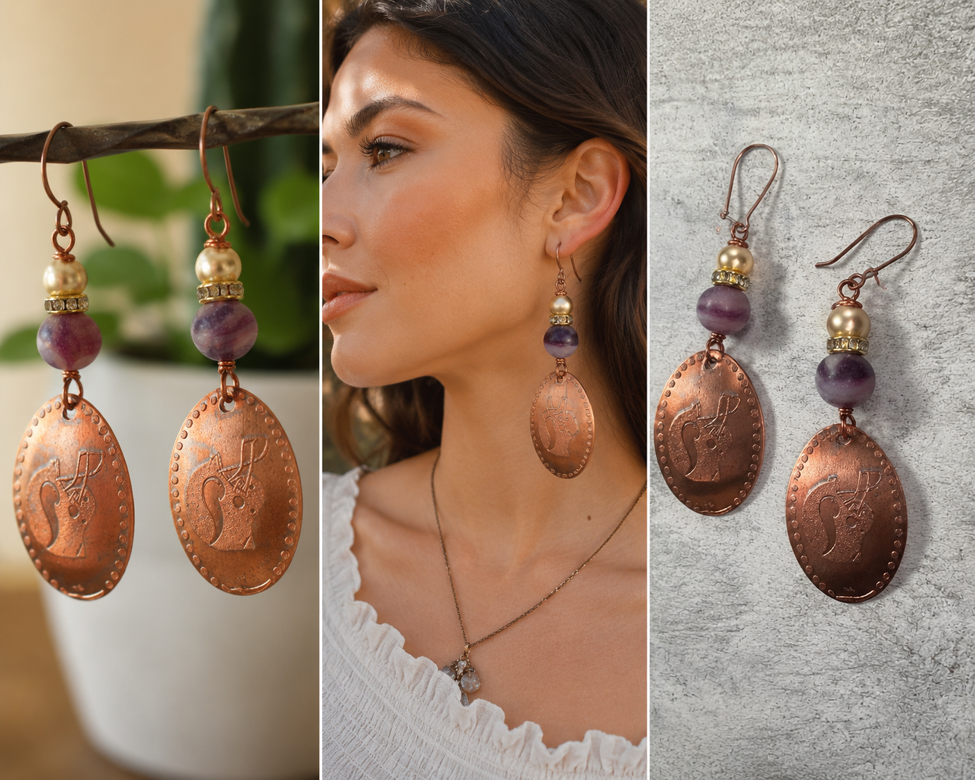 Purple Reign Minnesota Vikings Penny Earrings