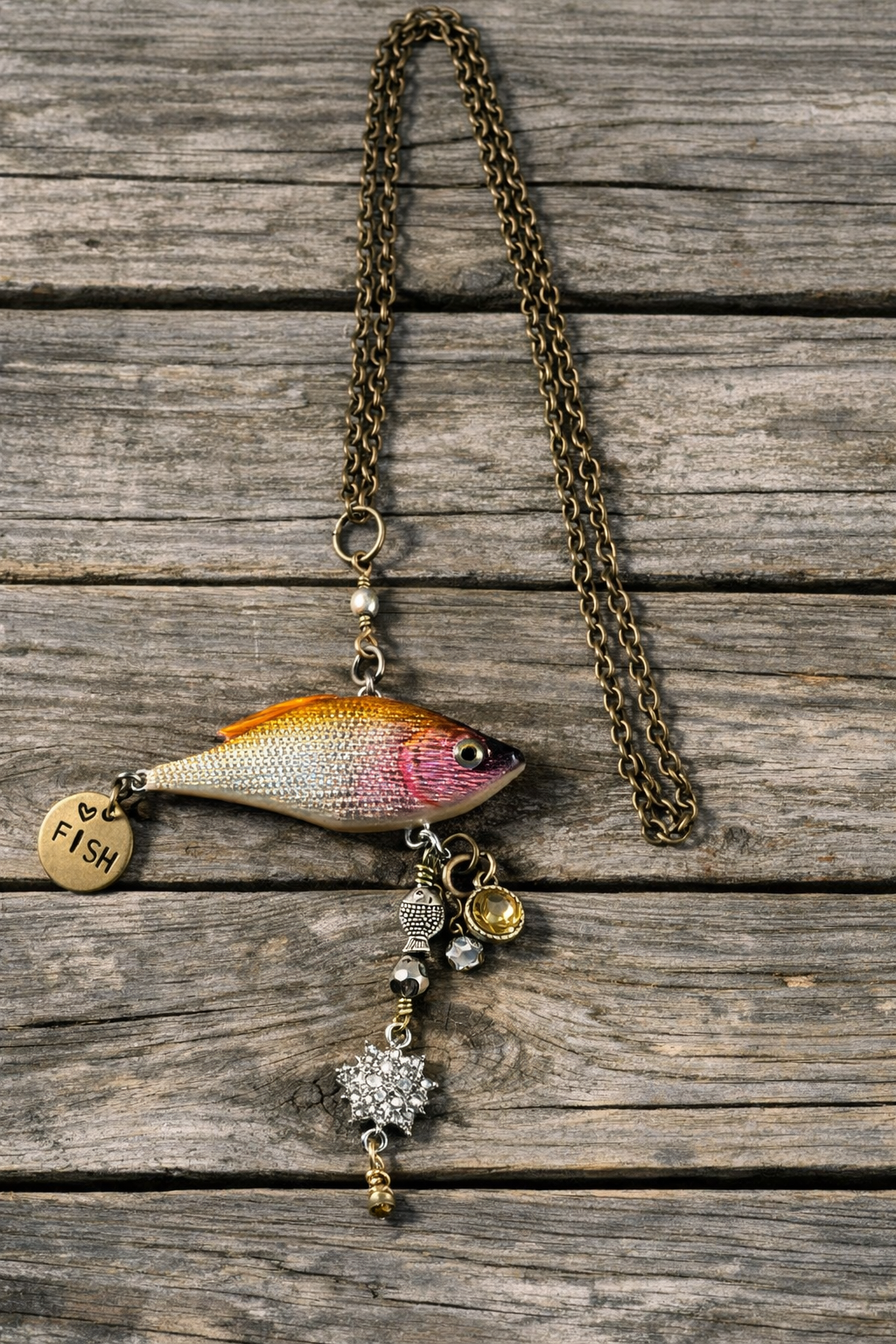 “Go Fish, Darling”  Belly Banger Necklace