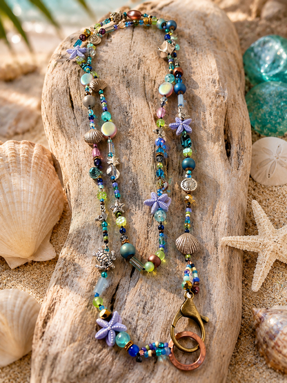 Sea Glass & Starfish Dreams Necklace