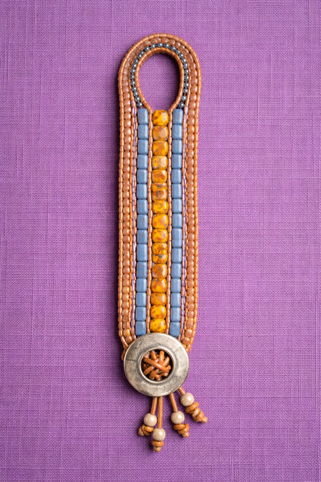 Desert Drift Bohemian Leather Wrap Bracelet