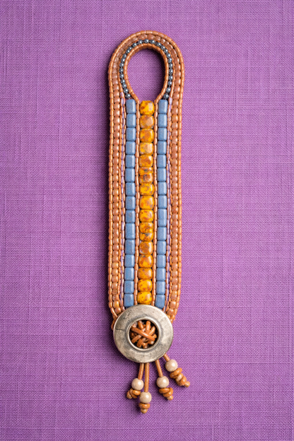 Desert Drift Bohemian Leather Wrap Bracelet