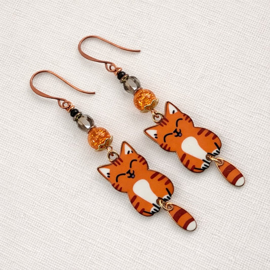 Cat Dangle Earrings - Choose Your Kitty