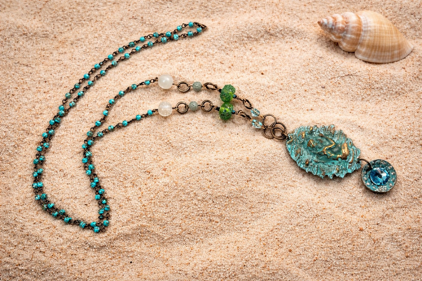Mermaids Treasure Statement Necklace