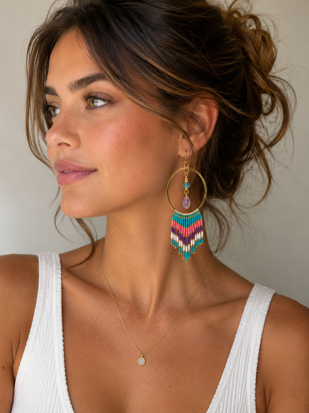 Desert Carnival Fringe Earrings