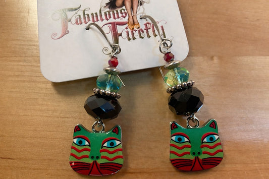 Curious Cat Earrings - Choose YOUR Style!