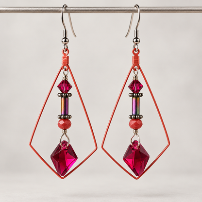 Redline Swarovski Crystal Earrings