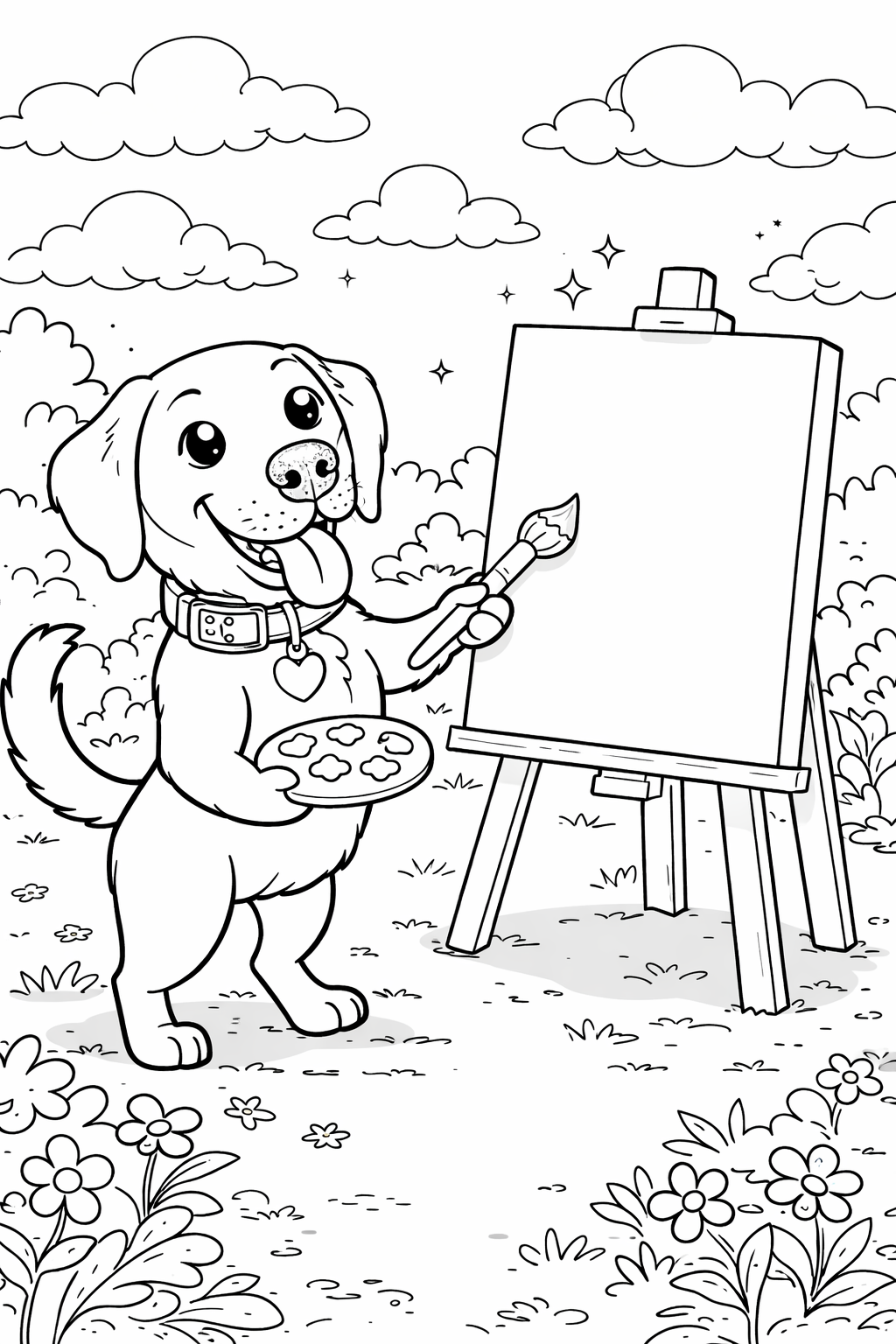 Free Printable Coloring Page -  The Fabulous Firefly Family!
