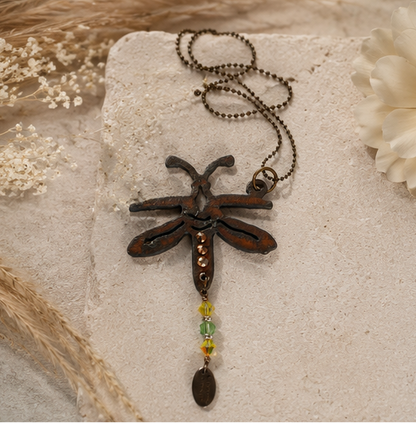 Rust & Glow Firefly Necklace