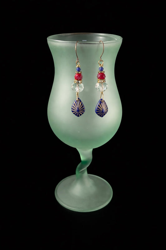 Liberty Spark Vintage Crystal Dangle Earrings