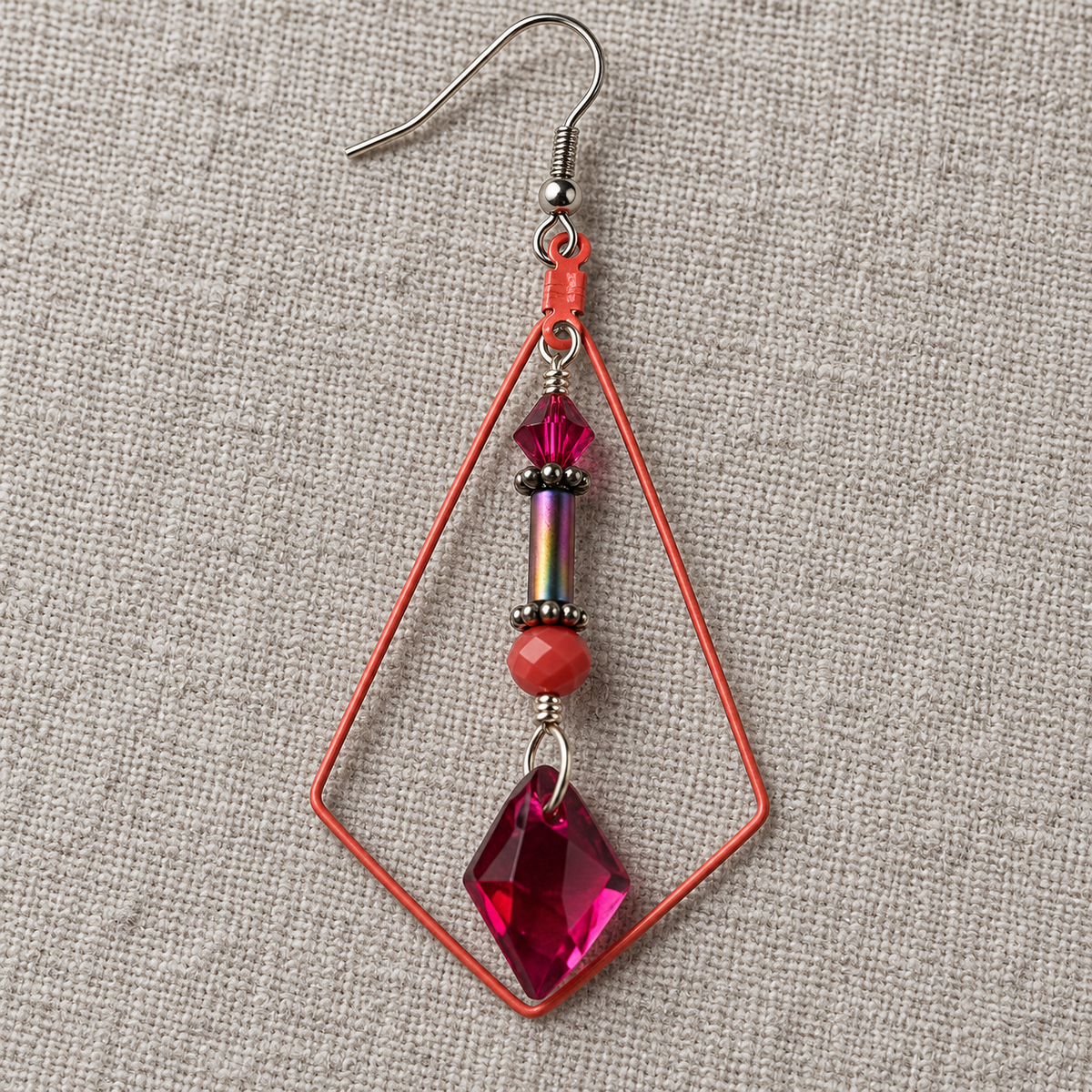 Redline Swarovski Crystal Earrings