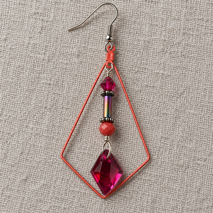 Redline Swarovski Crystal Earrings