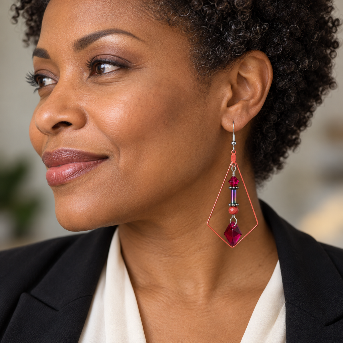 Redline Swarovski Crystal Earrings