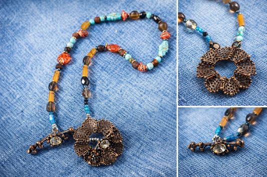 Bronze Halo Necklace
