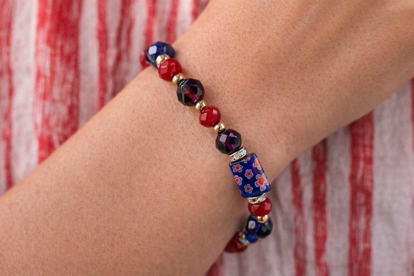 Liberty Spark Beaded Bracelet