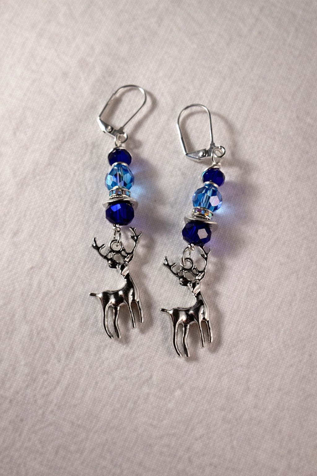 Beautiful stags with sparkle vintage crystals