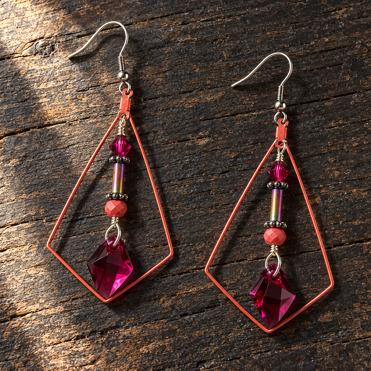 Redline Swarovski Crystal Earrings