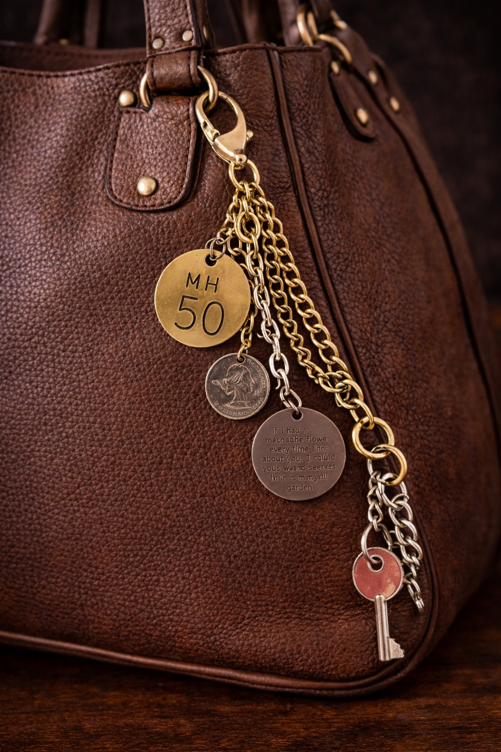 Happy Vibes Charm Clip – Boho Beaded Purse & Backpack Charm