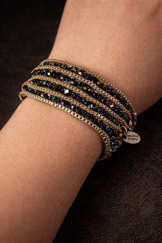 Midnight Spark Wrap Bracelet