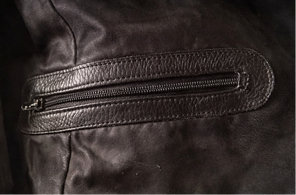 Vintage Women's 90s Black Leather Moto Jacket – Milwaukee Clothing (Size XL)