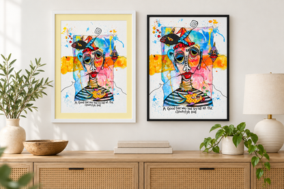 The Clown Fish Ball Colorful Art Print | Fabulous Firefly
