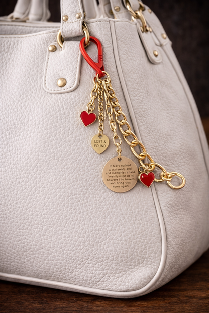 Happy Vibes Charm Clip – Boho Beaded Purse & Backpack Charm