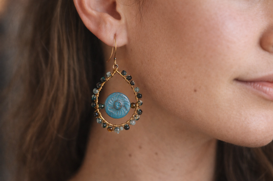 Nautilus Dream Wire-Wrapped Earrings