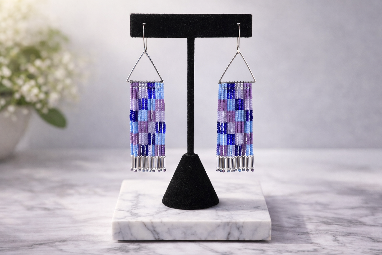 Electric Candy Fringe Earrings