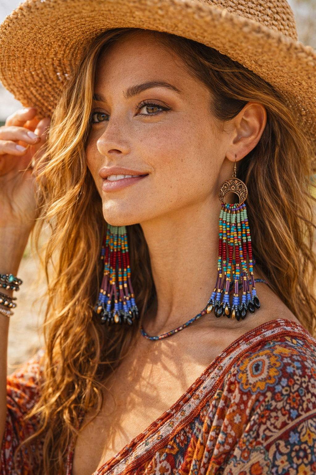 Desert Rhythm Fringe Earrings