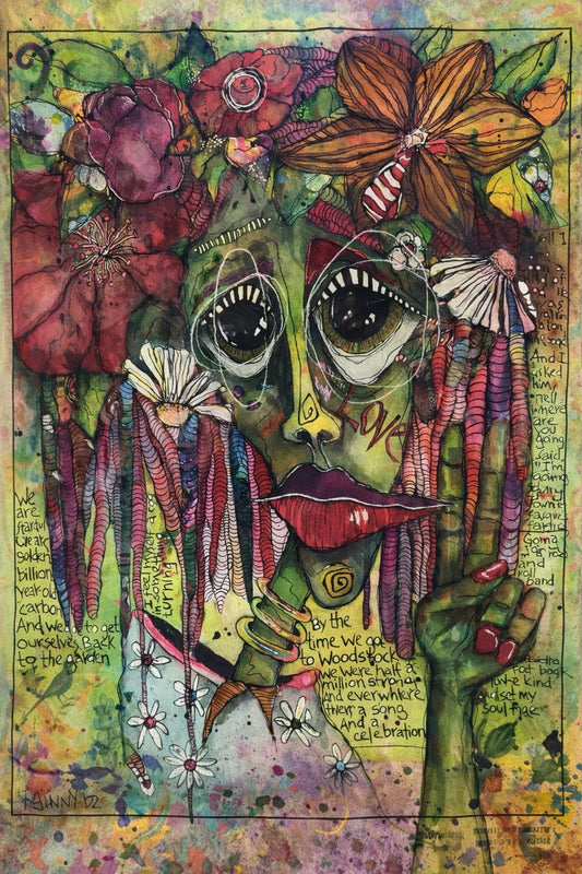 Woodstock: A Song and a Celebration - Mixed Media Print